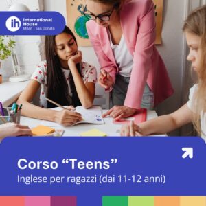 Ragazzi del corso Teens di International House Milano durante preparazione esami Cambridge KET PET FCE Advanced